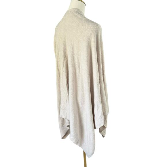 Barefoot Dreams Light Beige Draped Shawl Luxuriously Soft Cozy Chic Lite OneSize - Picture 8 of 12